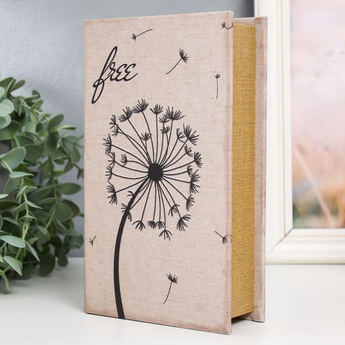 Сейф-книга дерево кожзам Сейф-книга дерево кожзам "Одуванчик" 21х13х5 см