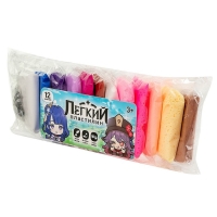 Лёгкий пластилин, набор 12 нежных цветов &laquo;Для девочек&raquo;