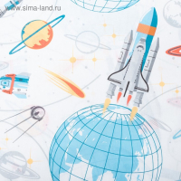 Постельное бельё Этель 1,5 сп «Ракеты», 143х215 см, 150х214 см, 50х70 см -1 шт, 100% хлопок, бязь Постельное бельё Этель 1,5 сп «Ракеты», 143х215 см, 150х214 см, 50х70 см -1 шт, 100% хлопок, бязь