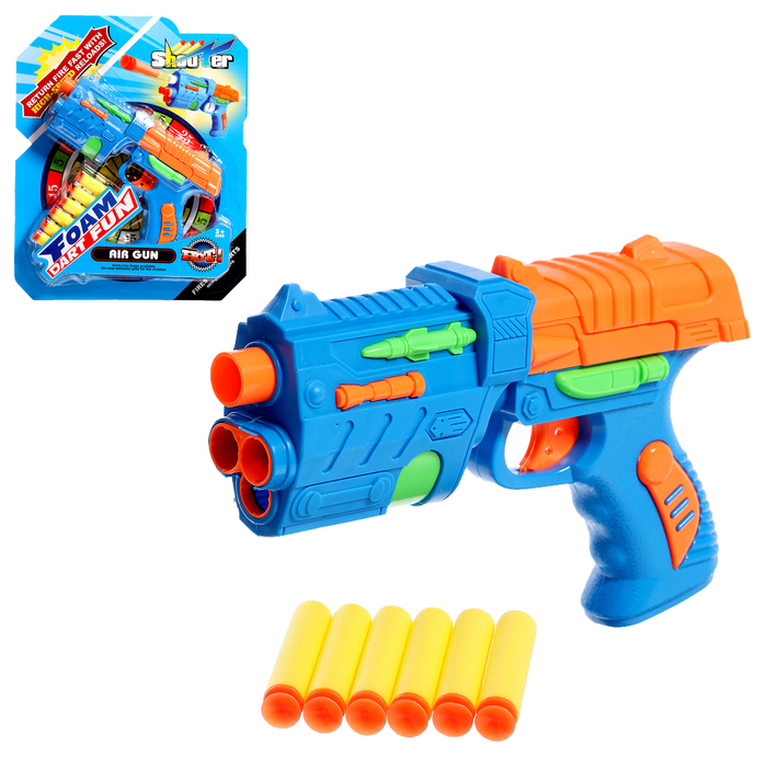 Пистолет &laquo;Фом&raquo;, стреляет мягкими пулями, цвета МИКС