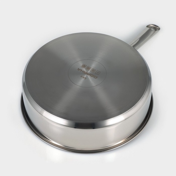 Кастрюля - сотейник Доляна &laquo;Грейт&raquo;, 2.8 л, d=24, капсульное дно, индукция