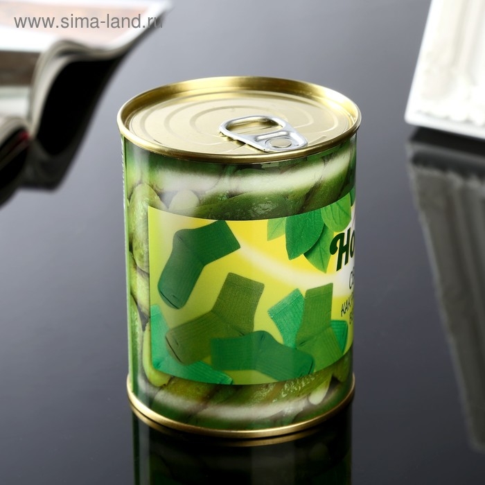 Носки в банке Носки в банке "Свежие, как рассол" (мужские, цвет черный)