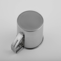 Кружка из нержавеющей стали Доляна &laquo;Индия&raquo;, 250 мл, 9,5&times;6,8&times;9 см, с крышкой