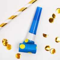 Карнавальный язычок «Горох», набор 6 шт., цвет синий Карнавальный язычок «Горох», набор 6 шт., цвет синий