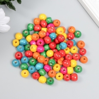 Бусины для творчества дерево "Разноцветные" набор 30 гр 1х1 см Бусины для творчества дерево "Разноцветные" набор 30 гр 1х1 см