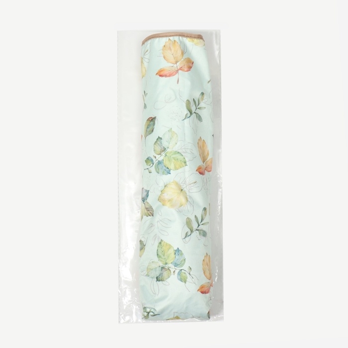 Зонт механический &laquo;Листопад&raquo;, эпонж, 4 сложения, 8 спиц, R = 48/56 см, D = 112 см, цвет МИКС