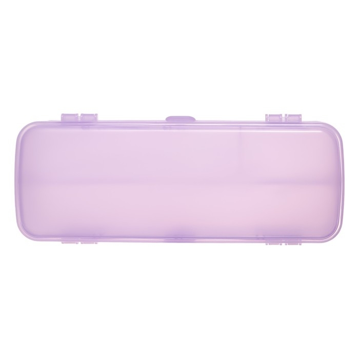 Пенал пластиковый футляр 75 х 210 х 45 deVENTE Box, 4 отделения, розовый 7020453