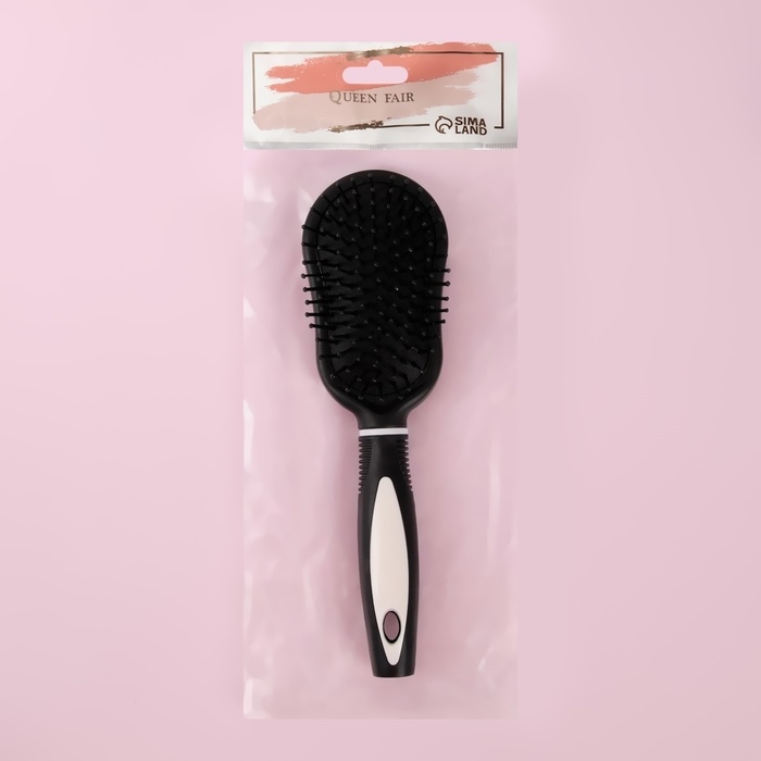 Расчёска массажная, 7 × 24 см, цвет чёрный/белый Расчёска массажная, 7 × 24 см, цвет чёрный/белый