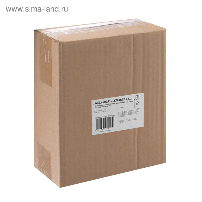 Светильник настенный Luazon Lighting 1хE27х60 Вт Светильник настенный Luazon Lighting 1хE27х60 Вт "Матовый", пластик, вверх, черный