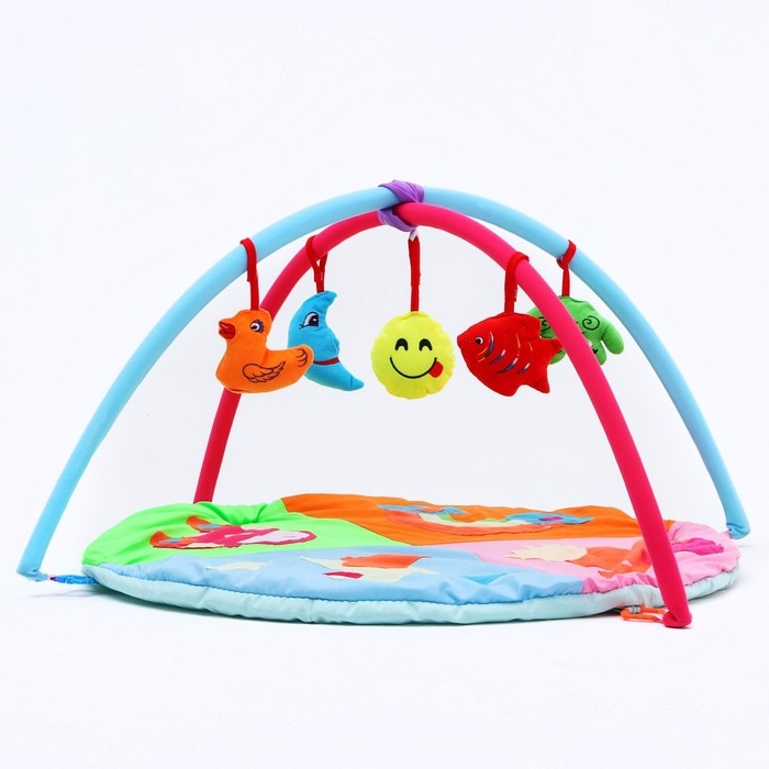 Развивающий коврик с дугами «Путешествие», 85х85 см, Крошка Я Развивающий коврик с дугами «Путешествие», 85х85 см, Крошка Я