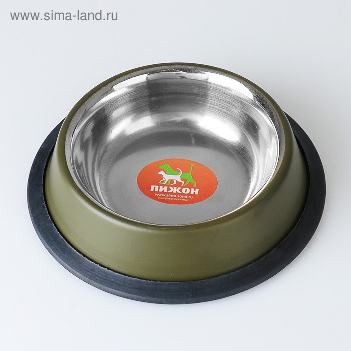 Миска с нескользящим основанием цветная, 230 мл, зелёная Миска с нескользящим основанием цветная, 230 мл, зелёная