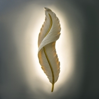 Бра "Перо" LED 22Вт 4000К белый 17х4х64см