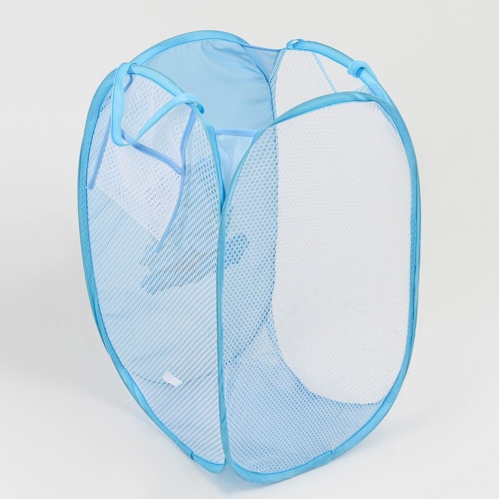 Корзина для хранения игрушкек &laquo;Морское приключение&raquo;, 57 х 34 х 34 см, голубая