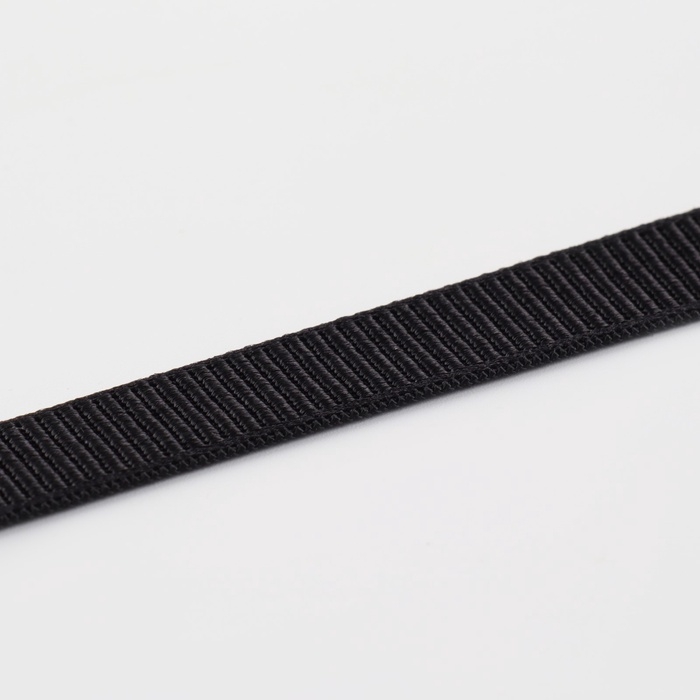 Резинка бельевая, в рубчик, 10 мм, 10 ± 1 м, цвет чёрный Резинка бельевая, в рубчик, 10 мм, 10 ± 1 м, цвет чёрный