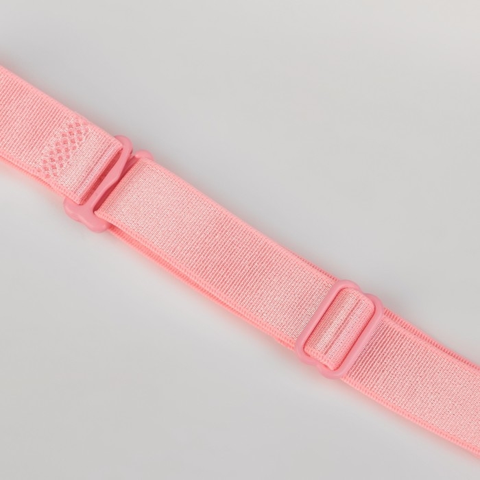 Бретели текстильные, 1,5 см, 37 см, пара, цвет светло-розовый