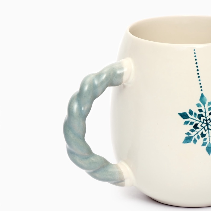 Кружка с рельефной ручкой новогодняя Дорого внимание &laquo;Уютного нового года&raquo;, 500 мл