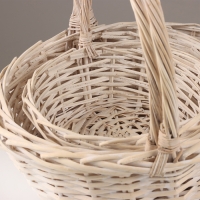 Набор корзин &laquo;Коса&raquo;, 3 шт, 35&times;14/36 см, 30&times;12/31 см, 25&times;10/26 см, ива
