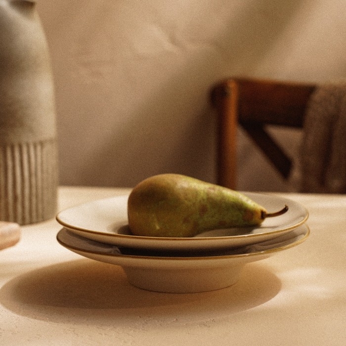 Набор тарелок для пасты SL Home &laquo;Леггеро&raquo;, 160 мл, d=21 см, цвет бежевый