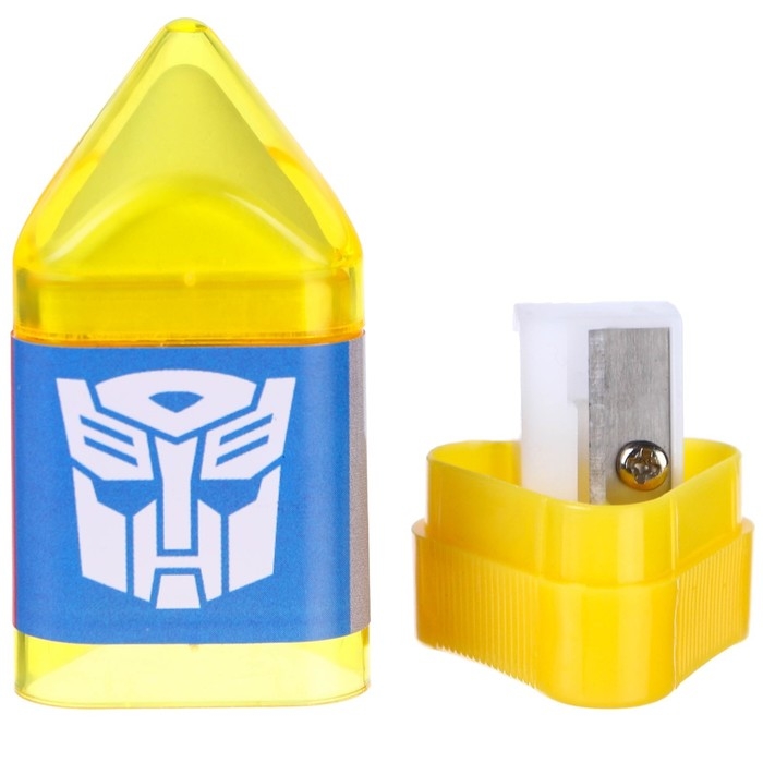 Точилка с ластиком, пластиковая, Трансформеры