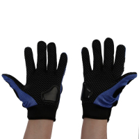 Перчатки мотоциклетные с защитными вставками, пара, размер L, синий Перчатки мотоциклетные с защитными вставками, пара, размер L, синий