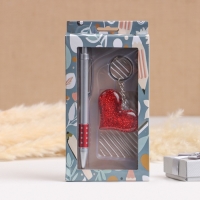 Набор подарочный 2в1 (ручка, брелок сердечко) Набор подарочный 2в1 (ручка, брелок сердечко)