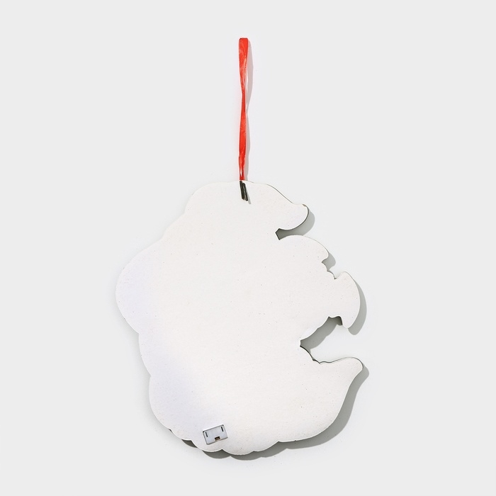 Декоративное светящиеся украшение (подвеска) Декоративное светящиеся украшение (подвеска) "Привидение и тыква" 30,5х29,5 см