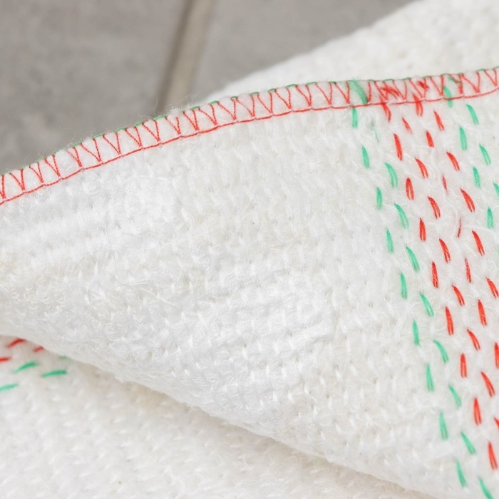 Тряпка для мытья пола Доляна, с отверстием для швабры, вискоза-ХПП, с оверлоком, 50&times;80 см, плотность 220 г/м, цвет белый