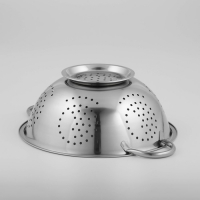 Дуршлаг из нержавеющей стали Доляна «Индия», 3,5 л, d=28 см, на ножке, две ручки Дуршлаг из нержавеющей стали Доляна «Индия», 3,5 л, d=28 см, на ножке, две ручки