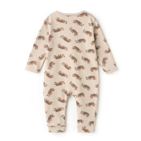 Комбинезон детский (3 шт.), цвет бежевый/зелёный/белый, рост 74 см