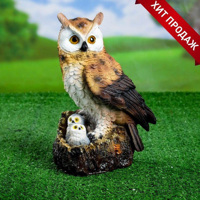 Садовая фигура Садовая фигура "Семейство сов" 17х13х26см