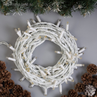 Гирлянда «Нить» 10 м, IP65, УМС, белая нить, 100 LED, свечение мульти, 220 В Гирлянда «Нить» 10 м, IP65, УМС, белая нить, 100 LED, свечение мульти, 220 В