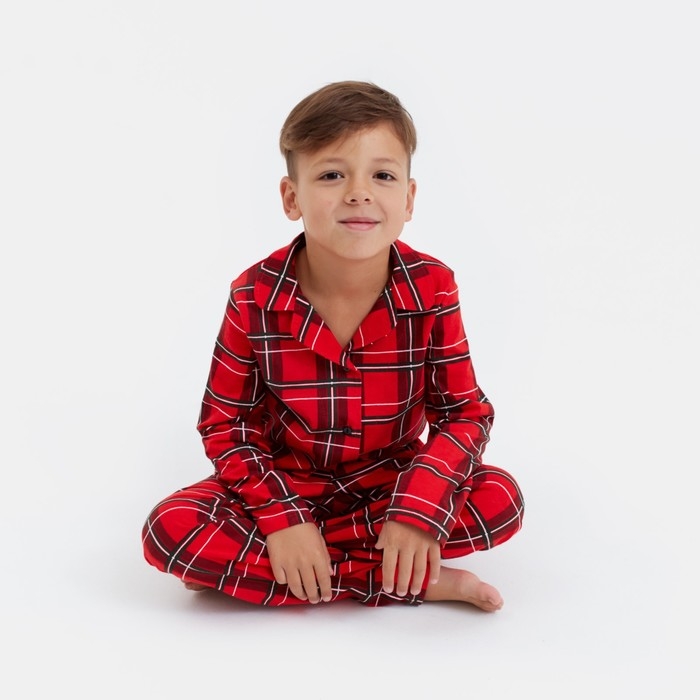 Пижама детская KAFTAN Пижама детская KAFTAN "Клетка" р.36 (134-140)