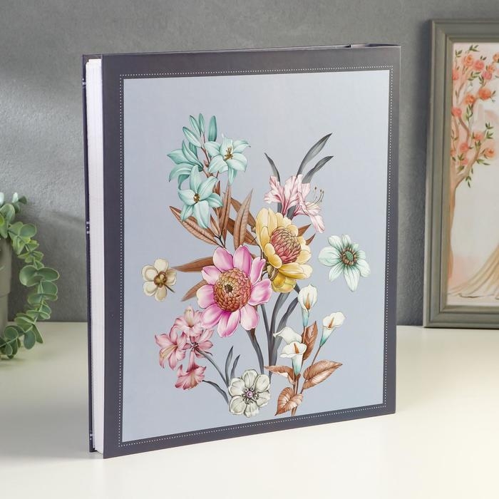 Фотоальбом на 500 фото 10х15 см "Нежность цветов" в коробке МИКС 33,5х30,5х6 см