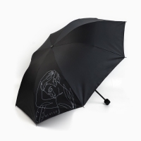 Зонт женский механический «Мечтай!", 8 спиц, d=95, цвет чёрный Зонт женский механический «Мечтай!", 8 спиц, d=95, цвет чёрный