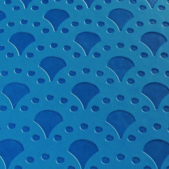 Ежедневник недатированный, формат А6, 100 листов, в клетку, обложка кожзам, на резинке, синий