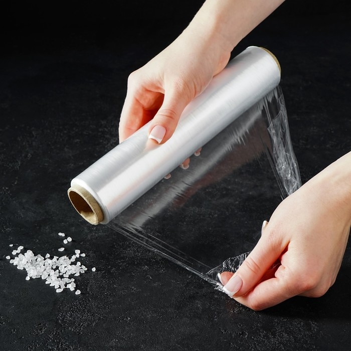 Плёнка пищевая Доляна, 22,5 см &times; 200 м, 8 мкм, цвет белый