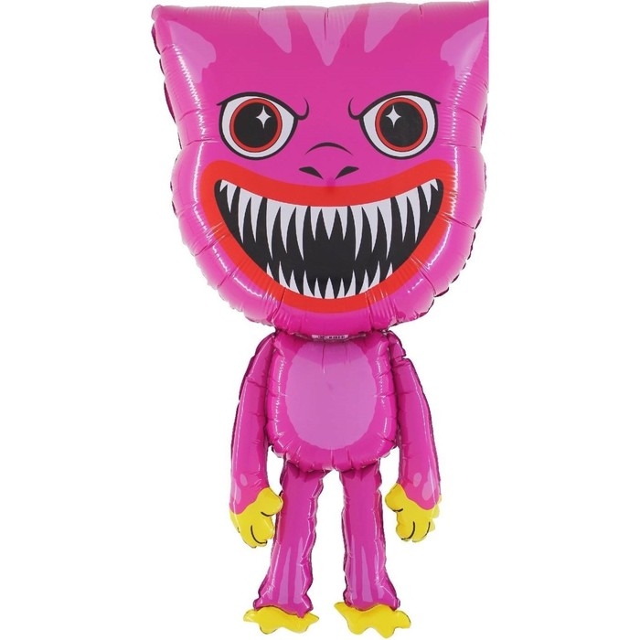 Шар фольгированный 28'' фигура, &laquo;Зубастики, Зубабасси&raquo;, розовый