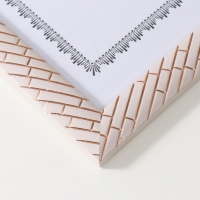 Фоторамка пластик формат А4 "Кирпичная кладка" белая 34,8х25 см