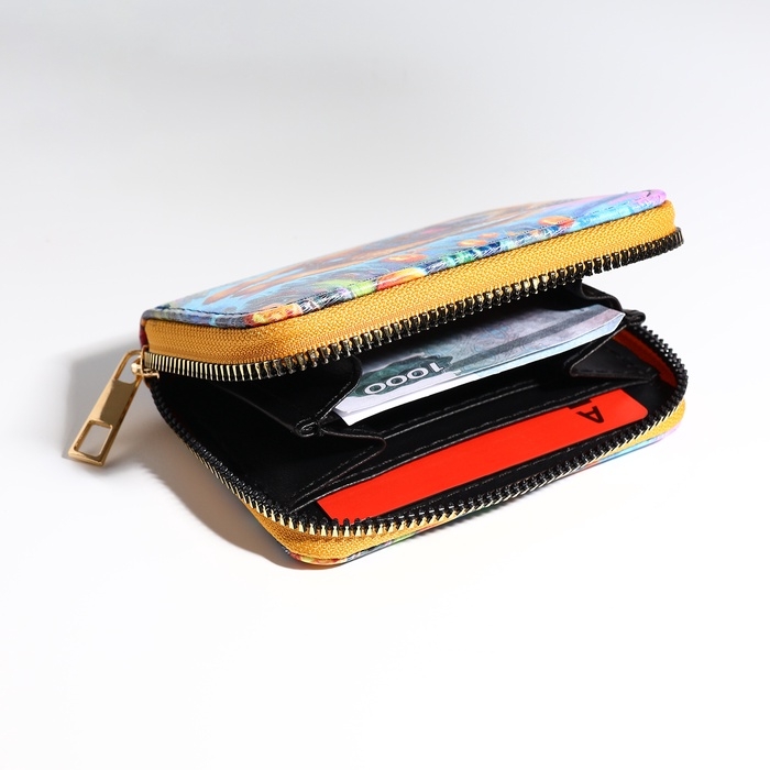 Кошелёк на молнии, цвет синий Кошелёк на молнии, цвет синий