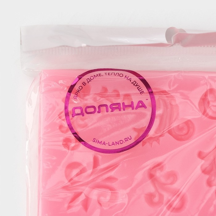 Молд Доляна &laquo;Микс узоров&raquo;, силикон, 13&times;9,5 см, цвет МИКС