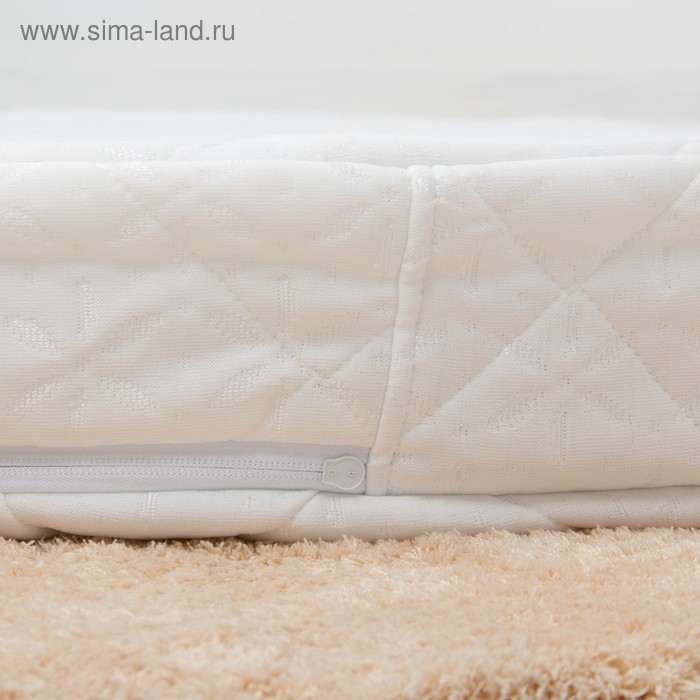 Матрац беспружинный овальный &laquo;Емеля&raquo;, размер 125х75х9 см трикотаж/холлкон