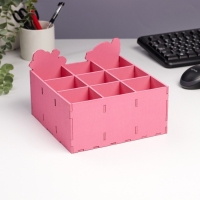 Органайзер для хранения мелочей "Фруктовый" 9 отделений 19х19х12 Органайзер для хранения мелочей "Фруктовый" 9 отделений 19х19х12