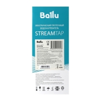 Водонагреватель Ballu StreamTap, проточный, 3.3 кВт, белый Водонагреватель Ballu StreamTap, проточный, 3.3 кВт, белый