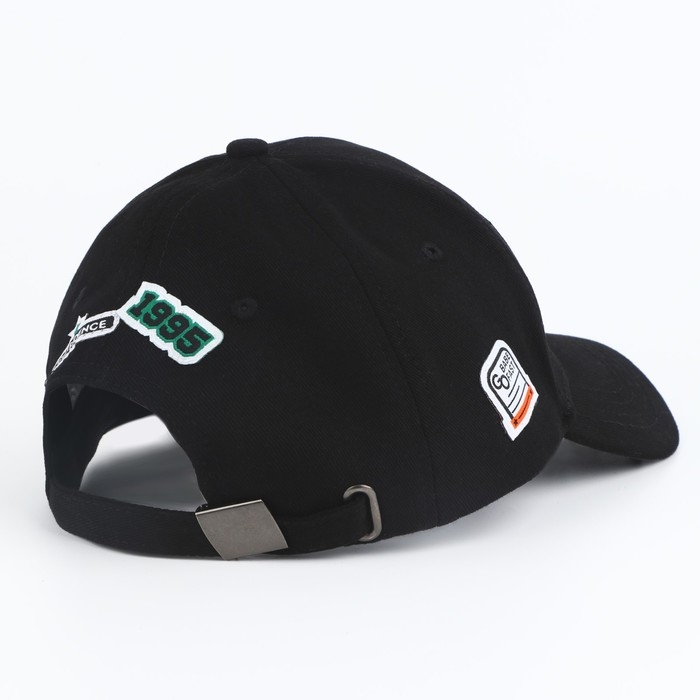 Кепка мужская Team Work, цвет чёрный, р-р 56 Кепка мужская Team Work, цвет чёрный, р-р 56