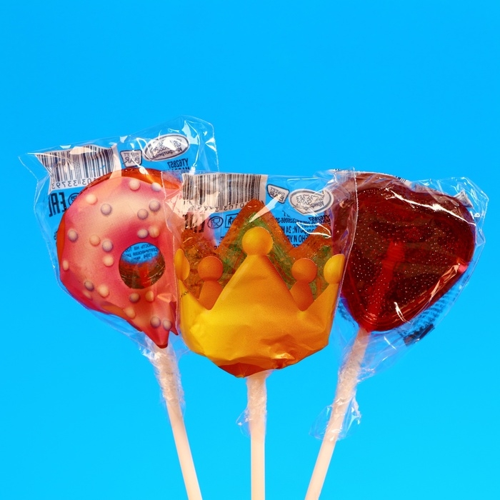 Карамель на палочке "МИЛАНА ХАМЕТОВА SWEET BAR" , корона, сердце, пончик, 25 г