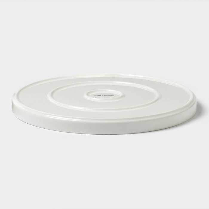 Тарелка Magistro Modern, d=27 см, плоская, фарфор, белая Тарелка Magistro Modern, d=27 см, плоская, фарфор, белая