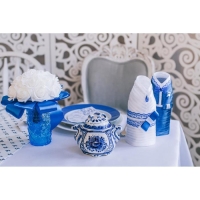 Сахарница «Бутон», 10х15х11 см, авт. Сидоров, гжель Сахарница «Бутон», 10х15х11 см, авт. Сидоров, гжель