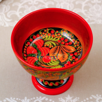 Конфетница, 14×14 см, хохлома Конфетница, 14×14 см, хохлома