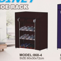 Обувница, 4 яруса, 57&times;28&times;72 см, цвет синий