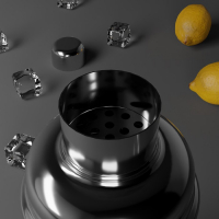 Шейкер из нержавеющей стали, 550 мл, цвет серебряный Шейкер из нержавеющей стали, 550 мл, цвет серебряный